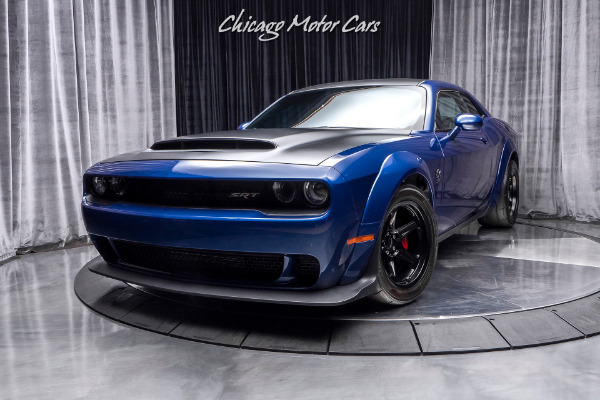 Used-2018-Dodge-Challenger-SRT-Demon-RARE-INDIGO-BLUE-PAINT-DEMON-CRATE-Only-600-Miles