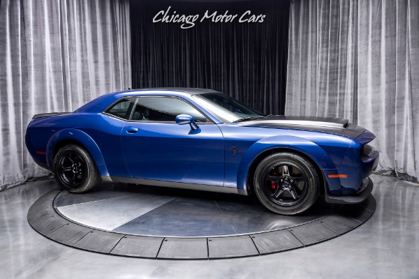 Used 2018 Dodge Challenger SRT Demon RARE INDIGO BLUE PAINT! DEMON CRATE! Only 600 Miles for sale Sold at Chicago Motor Cars in West Chicago IL 60185 6