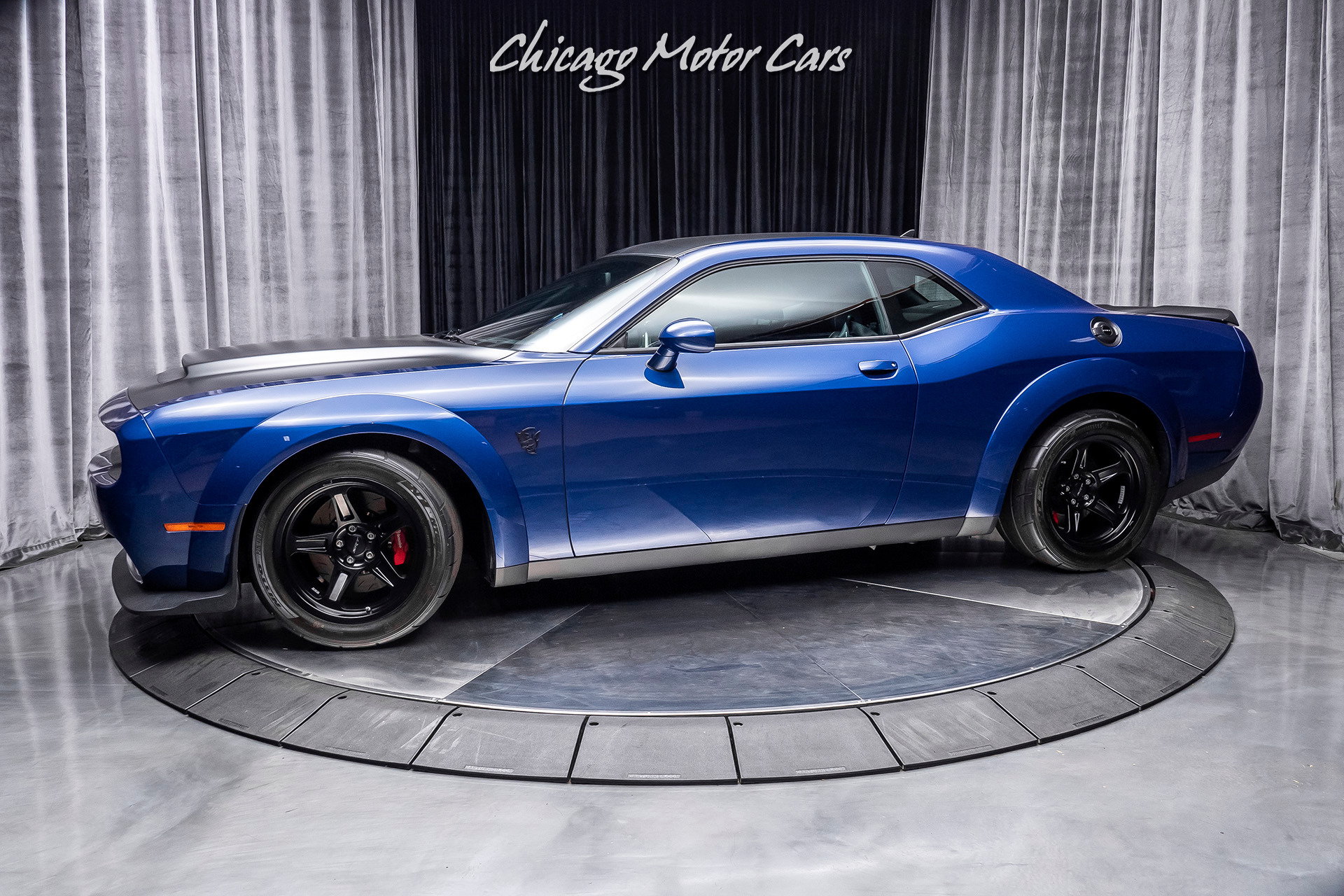 Used-2018-Dodge-Challenger-SRT-Demon-RARE-INDIGO-BLUE-PAINT-DEMON-CRATE-Only-600-Miles