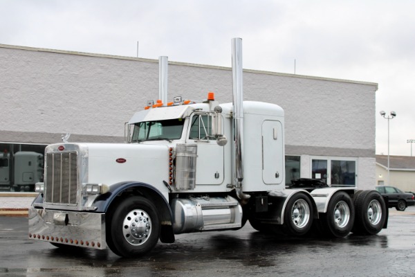 Used 2002 Peterbilt 379 Tri-Axle with Lift-CAT C15 6NZ-550 HP-Double Wet Kit for sale Sold at Chicago Motor Cars in West Chicago IL 60185 1