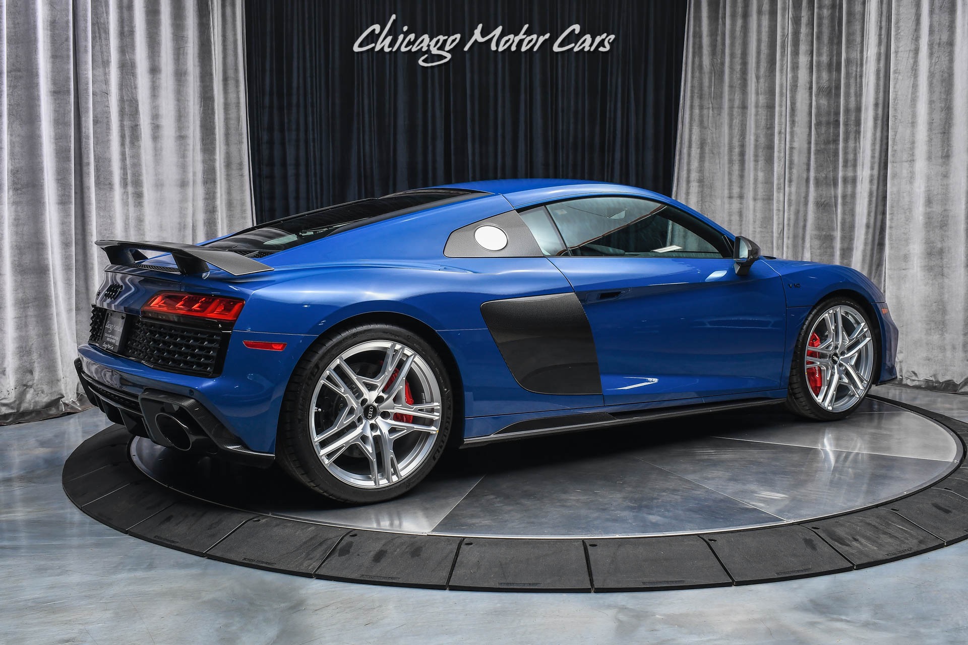 Dark blue audi