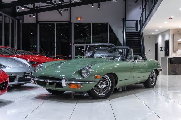 Used 1970 Jaguar XKE Series II Roadster NEW ROOF! RECENT SERVICE! for sale Sold at Chicago Motor Cars in West Chicago IL 60185 2