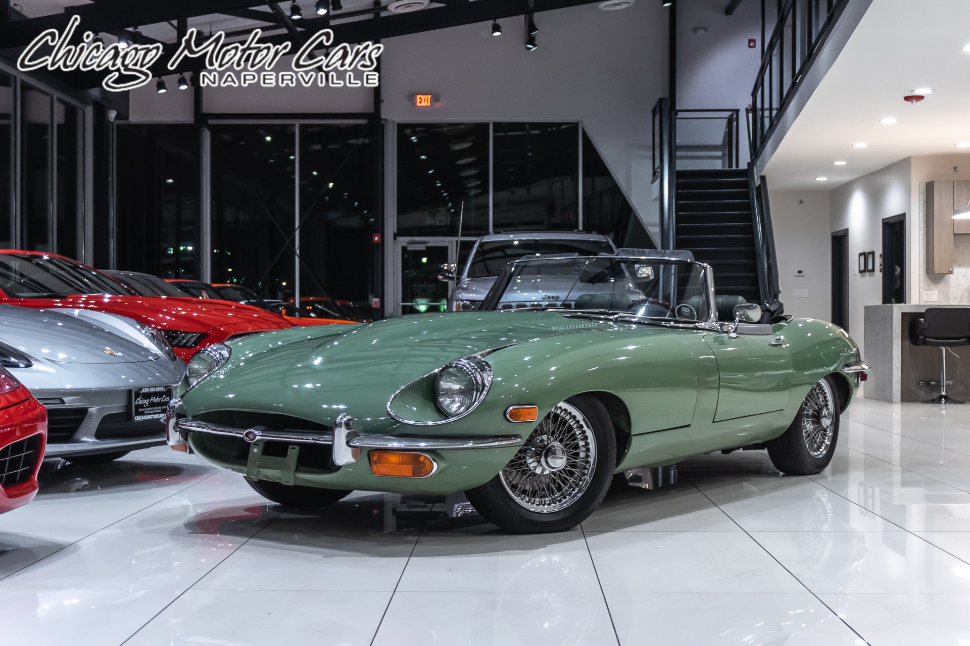 Used 1970 Jaguar XKE Series II Roadster NEW ROOF! RECENT SERVICE! for sale Sold at Chicago Motor Cars in West Chicago IL 60185 1