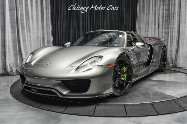 Used-2015-Porsche-918-Spyder-RARE-63k-Liquid-Metal-Silver-Paint-11-HRE-Black-Wheels-Serviced