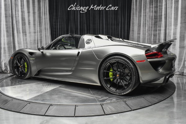 Used-2015-Porsche-918-Spyder-RARE-63k-Liquid-Metal-Silver-Paint-11-HRE-Black-Wheels-Serviced