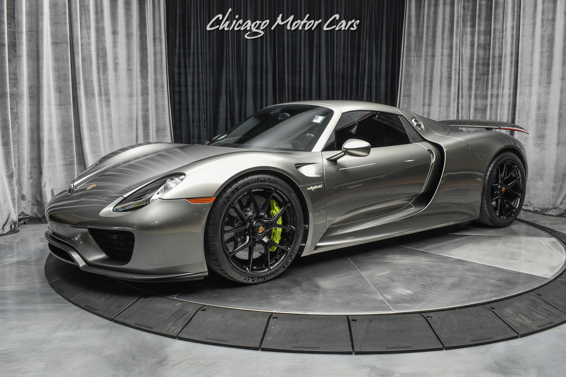 Used-2015-Porsche-918-Spyder-RARE-63k-Liquid-Metal-Silver-Paint-11-HRE-Black-Wheels-Serviced