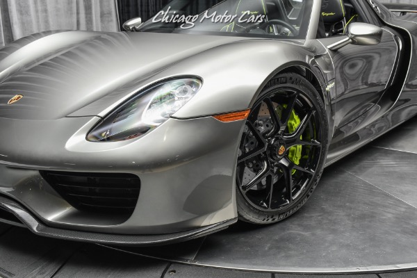 Used-2015-Porsche-918-Spyder-RARE-63k-Liquid-Metal-Silver-Paint-11-HRE-Black-Wheels-Serviced