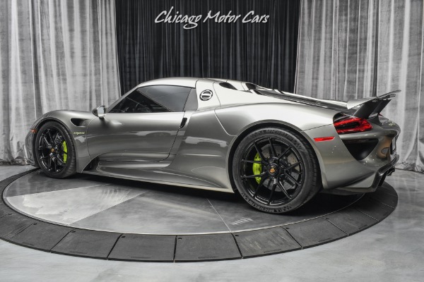 Used-2015-Porsche-918-Spyder-RARE-63k-Liquid-Metal-Silver-Paint-11-HRE-Black-Wheels-Serviced