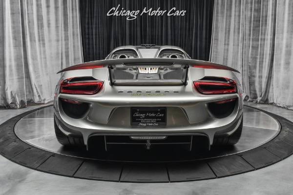 Used-2015-Porsche-918-Spyder-RARE-63k-Liquid-Metal-Silver-Paint-11-HRE-Black-Wheels-Serviced