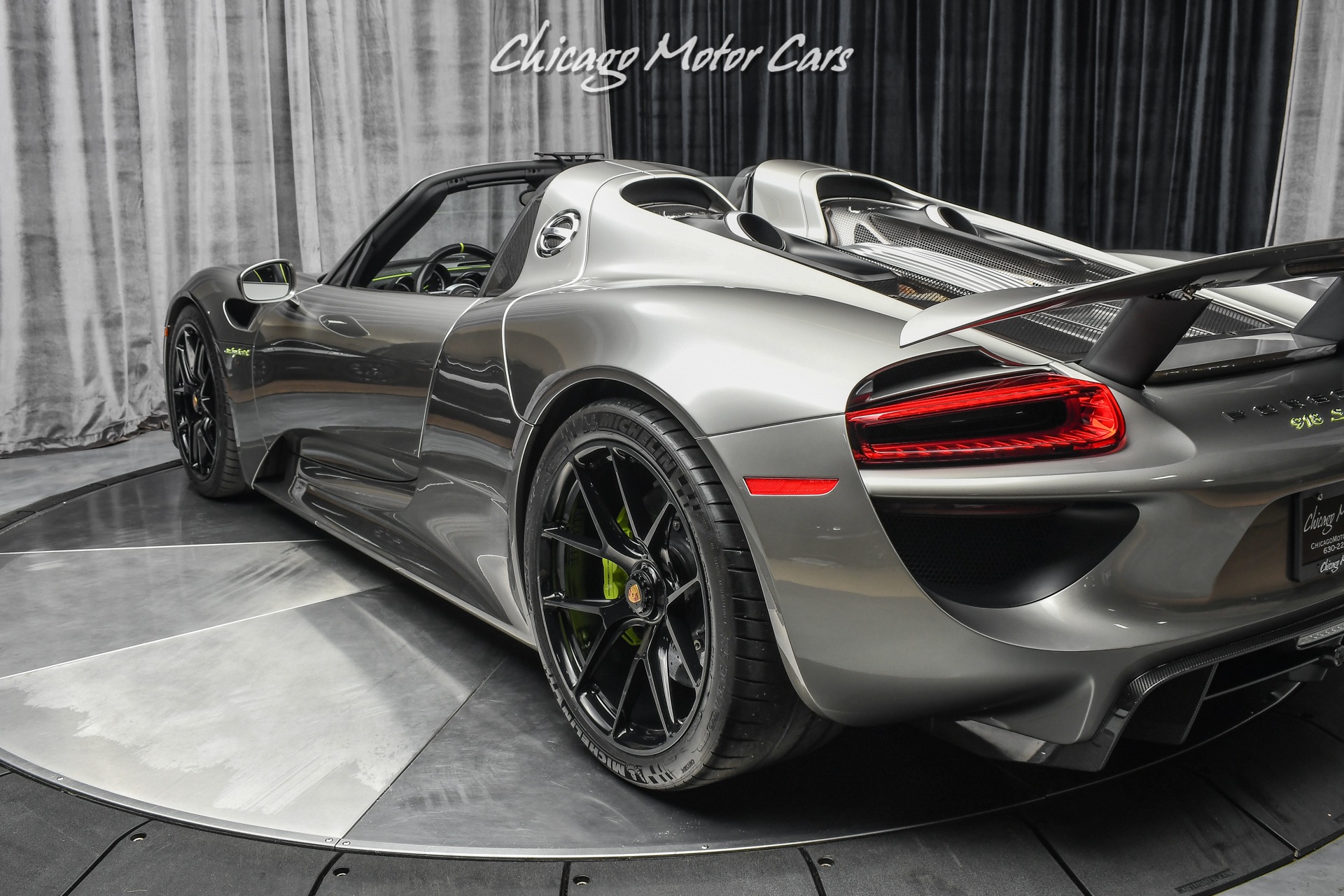 Used-2015-Porsche-918-Spyder-RARE-63k-Liquid-Metal-Silver-Paint-11-HRE-Black-Wheels-Serviced