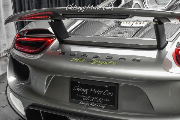 Used-2015-Porsche-918-Spyder-RARE-63k-Liquid-Metal-Silver-Paint-11-HRE-Black-Wheels-Serviced