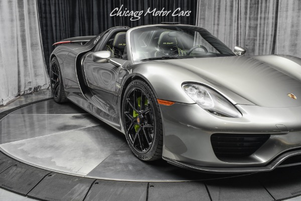 Used-2015-Porsche-918-Spyder-RARE-63k-Liquid-Metal-Silver-Paint-11-HRE-Black-Wheels-Serviced