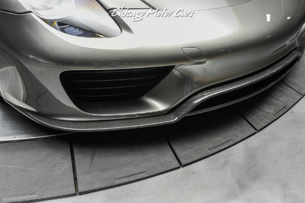 Used-2015-Porsche-918-Spyder-RARE-63k-Liquid-Metal-Silver-Paint-11-HRE-Black-Wheels-Serviced