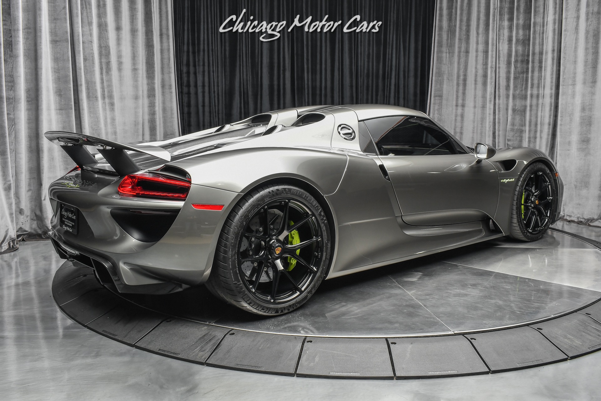 Used-2015-Porsche-918-Spyder-RARE-63k-Liquid-Metal-Silver-Paint-11-HRE-Black-Wheels-Serviced