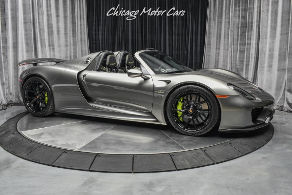 Used 2015 Porsche 918 Spyder RARE $63k Liquid Metal Silver Paint! 1/1 HRE Black Wheels! Serviced! for sale Sold at Chicago Motor Cars in West Chicago IL 60185 6