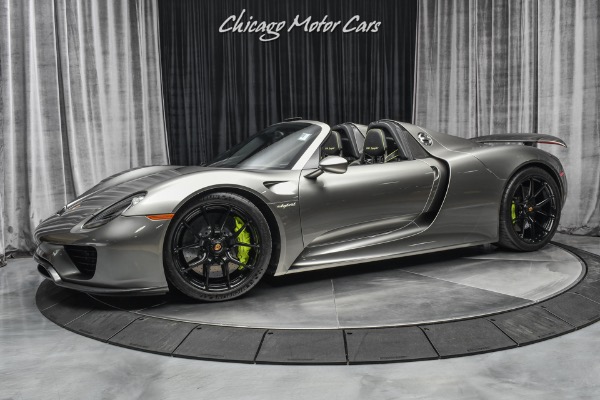 Used 2015 Porsche 918 Spyder RARE $63k Liquid Metal Silver Paint! 1/1 HRE Black Wheels! Serviced! for sale Sold at Chicago Motor Cars in West Chicago IL 60185 1