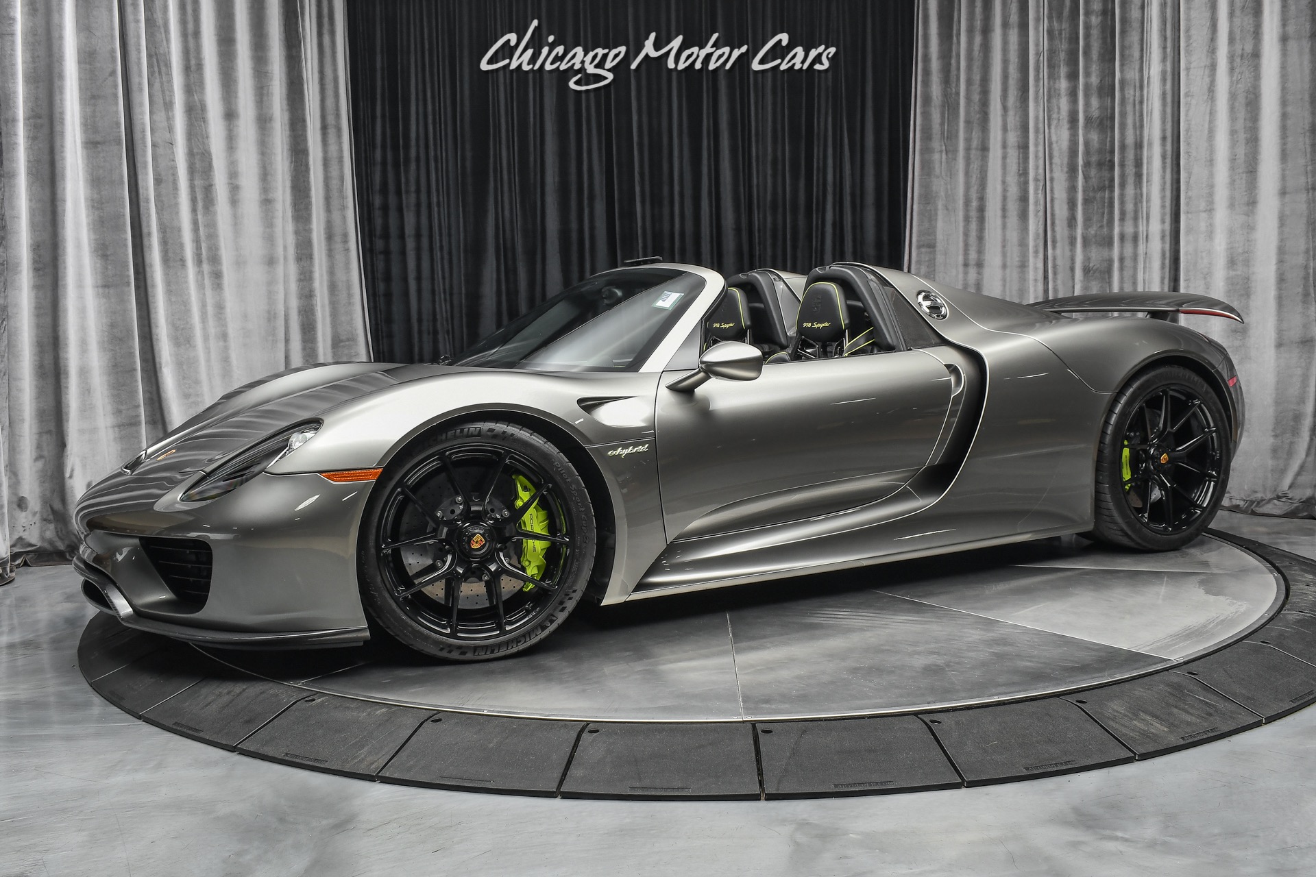 Used-2015-Porsche-918-Spyder-RARE-63k-Liquid-Metal-Silver-Paint-11-HRE-Black-Wheels-Serviced