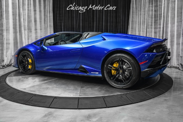 Used 2021 Lamborghini Huracan EVO Spyder Stunning Blu Sideris Paint! Q-Citura Stitching! for sale Sold at Chicago Motor Cars in West Chicago IL 60185 3