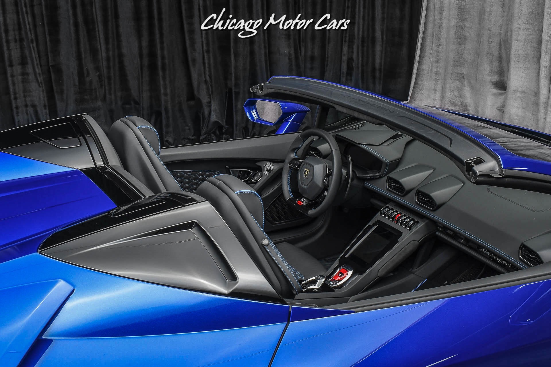 Used-2021-Lamborghini-Huracan-EVO-Spyder-Stunning-Blu-Sideris-Paint-Q-Citura-Stitching