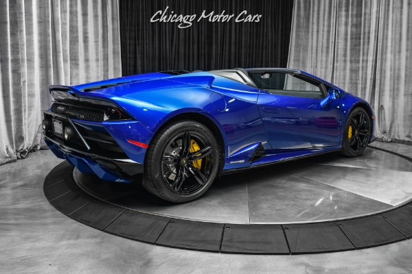Used 2021 Lamborghini Huracan EVO Spyder Stunning Blu Sideris Paint! Q-Citura Stitching! for sale Sold at Chicago Motor Cars in West Chicago IL 60185 5