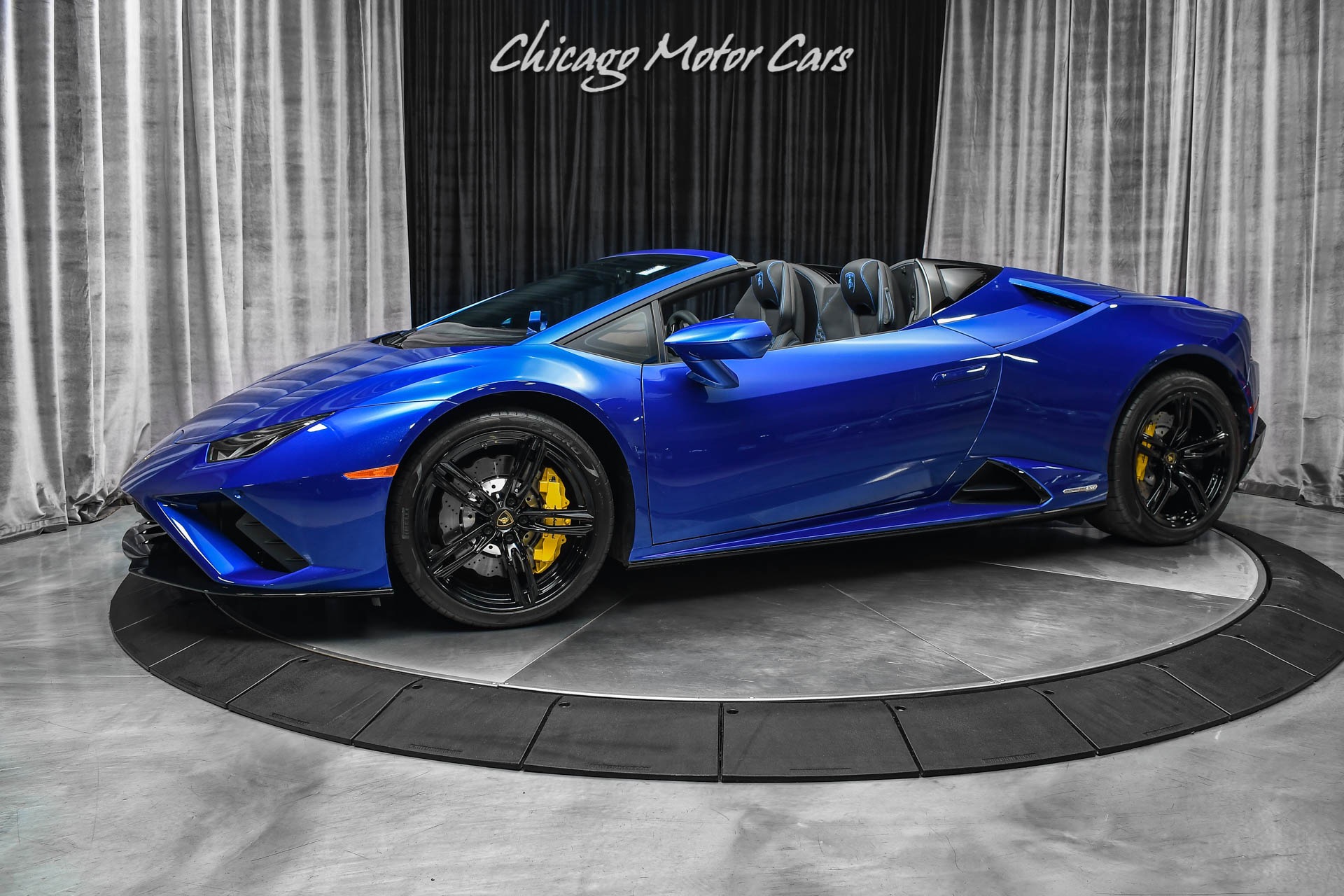 Used-2021-Lamborghini-Huracan-EVO-Spyder-Stunning-Blu-Sideris-Paint-Q-Citura-Stitching