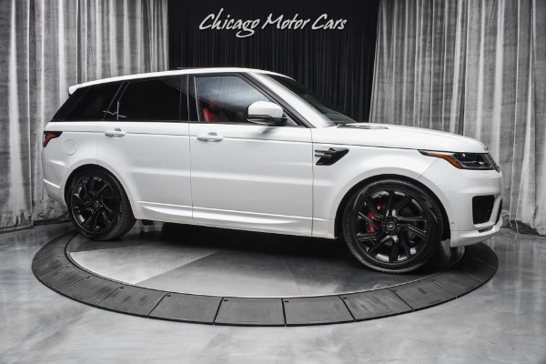 Used 2020 Land Rover Range Rover Sport P525 HSE Dynamic Pearl White LOADED Red Interior HOT for sale Sold at Chicago Motor Cars in West Chicago IL 60185 6