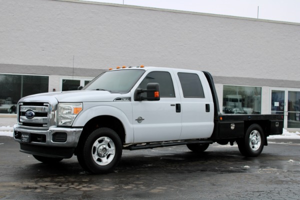 Used 2013 Ford F-350 Super Duty XLT 4x4 Diesel Flat Bed with 5th Wheel for sale Sold at Chicago Motor Cars in West Chicago IL 60185 1