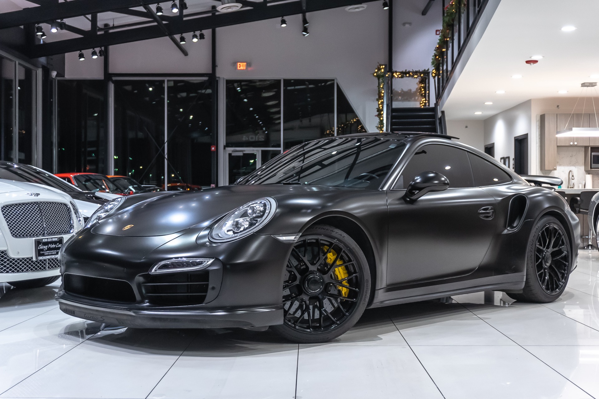 Used 2014 Porsche 911 Turbo S Coupe Cobb Accesport! Matte Black