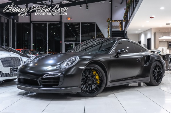 Used 2014 Porsche 911 Turbo S Coupe Cobb Accesport! Matte Black Wrap! $189,900 MSRP! for sale Sold at Chicago Motor Cars in West Chicago IL 60185 1