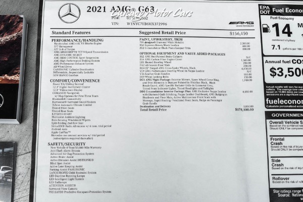 Used-2021-Mercedes-Benz-G63-AMG-4-Matic-SUV-designo-Diamond-White-Metallic-G-Manufaktur-Interior