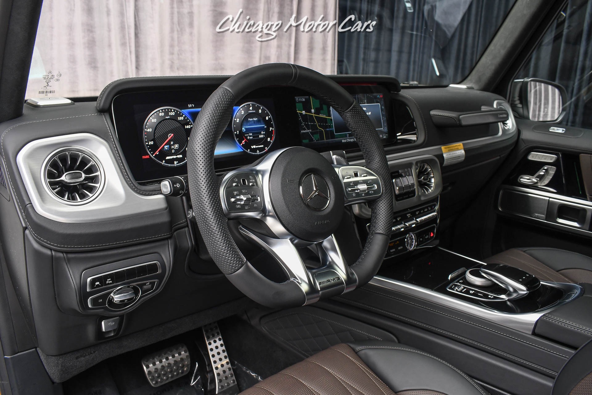 Used-2021-Mercedes-Benz-G63-AMG-4-Matic-SUV-designo-Diamond-White-Metallic-G-Manufaktur-Interior