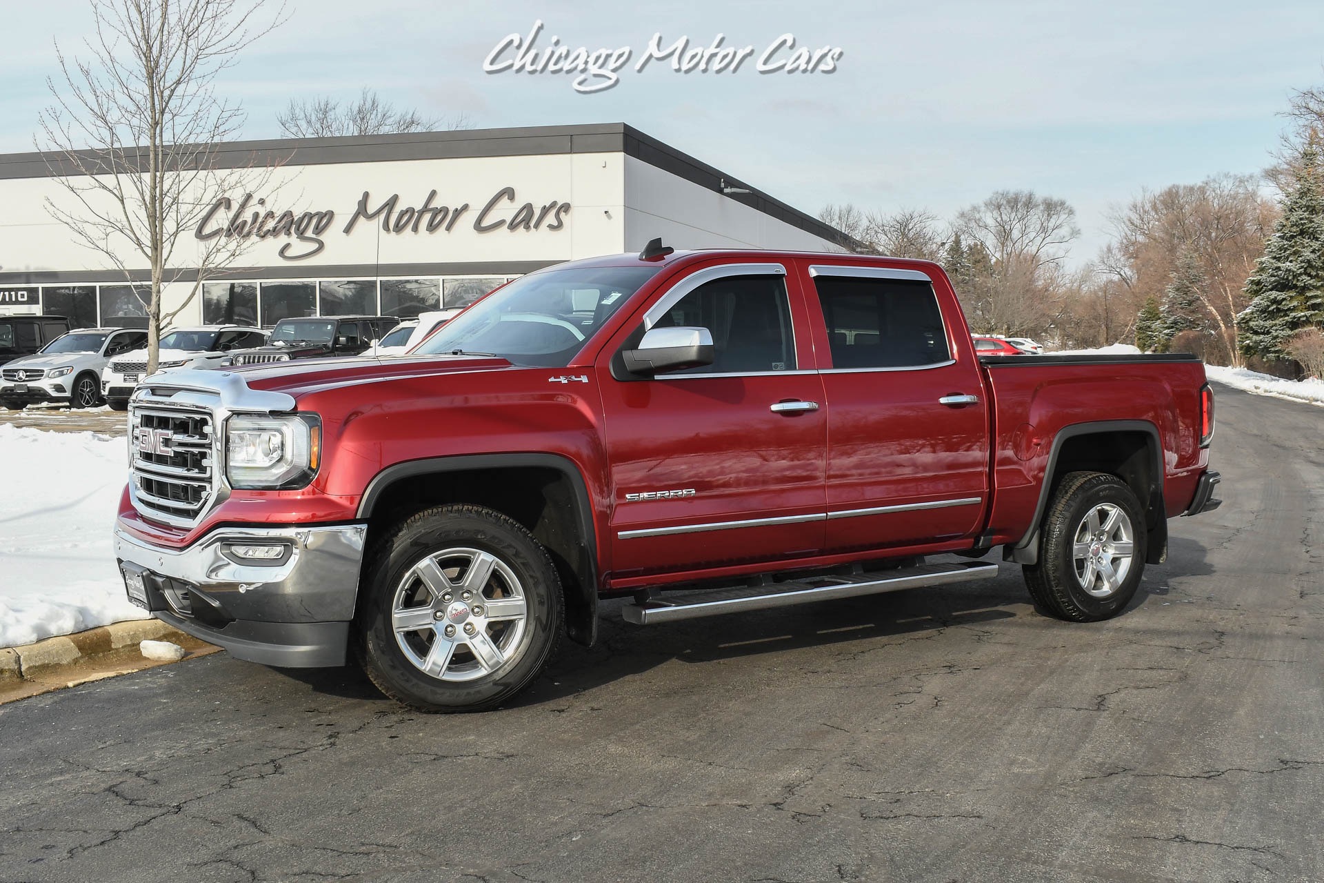 Used 2018 GMC Sierra 1500 SLT Crew Cab 4x4 Pickup LOADED Only 32k Miles for sale Sold at Chicago Motor Cars in West Chicago IL 60185 1