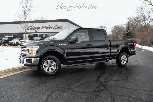 Used 2019 Ford F-150 XLT 4x4 SuperCrew Pickup 5.0L V8 SB Black 21k Miles F150 for sale Sold at Chicago Motor Cars in West Chicago IL 60185 1