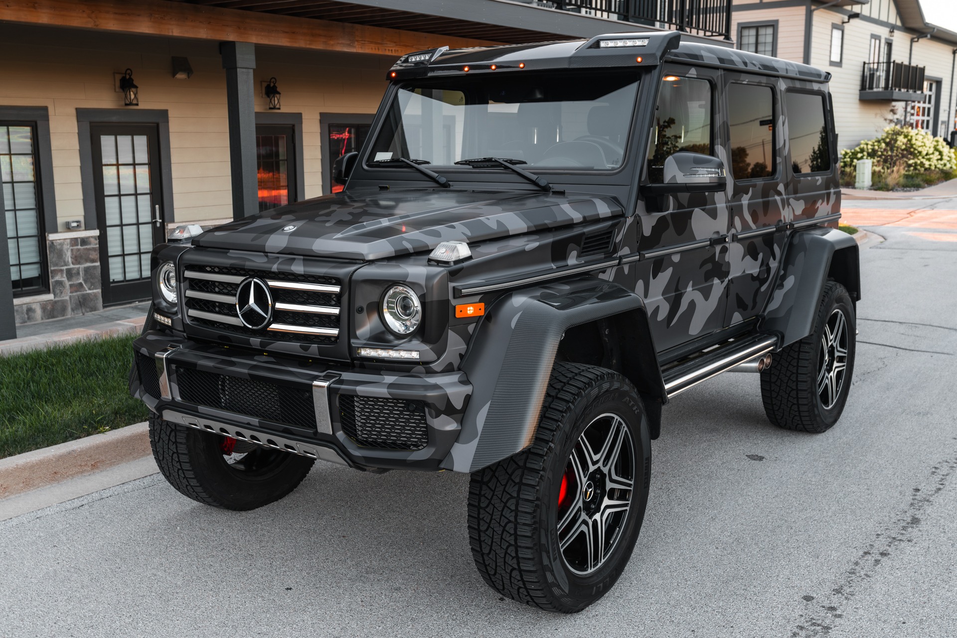 Used-2017-Mercedes-Benz-G550-4x4-Squared-SUV-LOW-Miles-Electric-Beam-Paint-Custom-Camo-Wrap-1-of-300