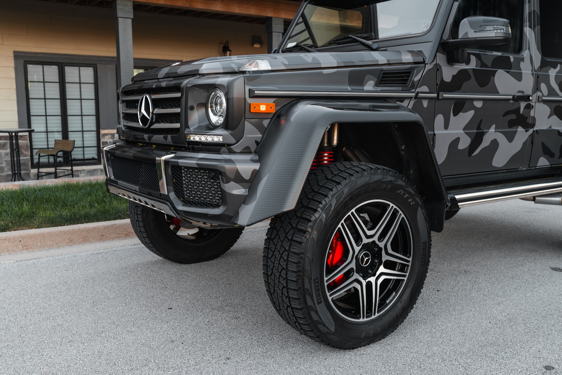 Used-2017-Mercedes-Benz-G550-4x4-Squared-SUV-LOW-Miles-Electric-Beam-Paint-Custom-Camo-Wrap-1-of-300