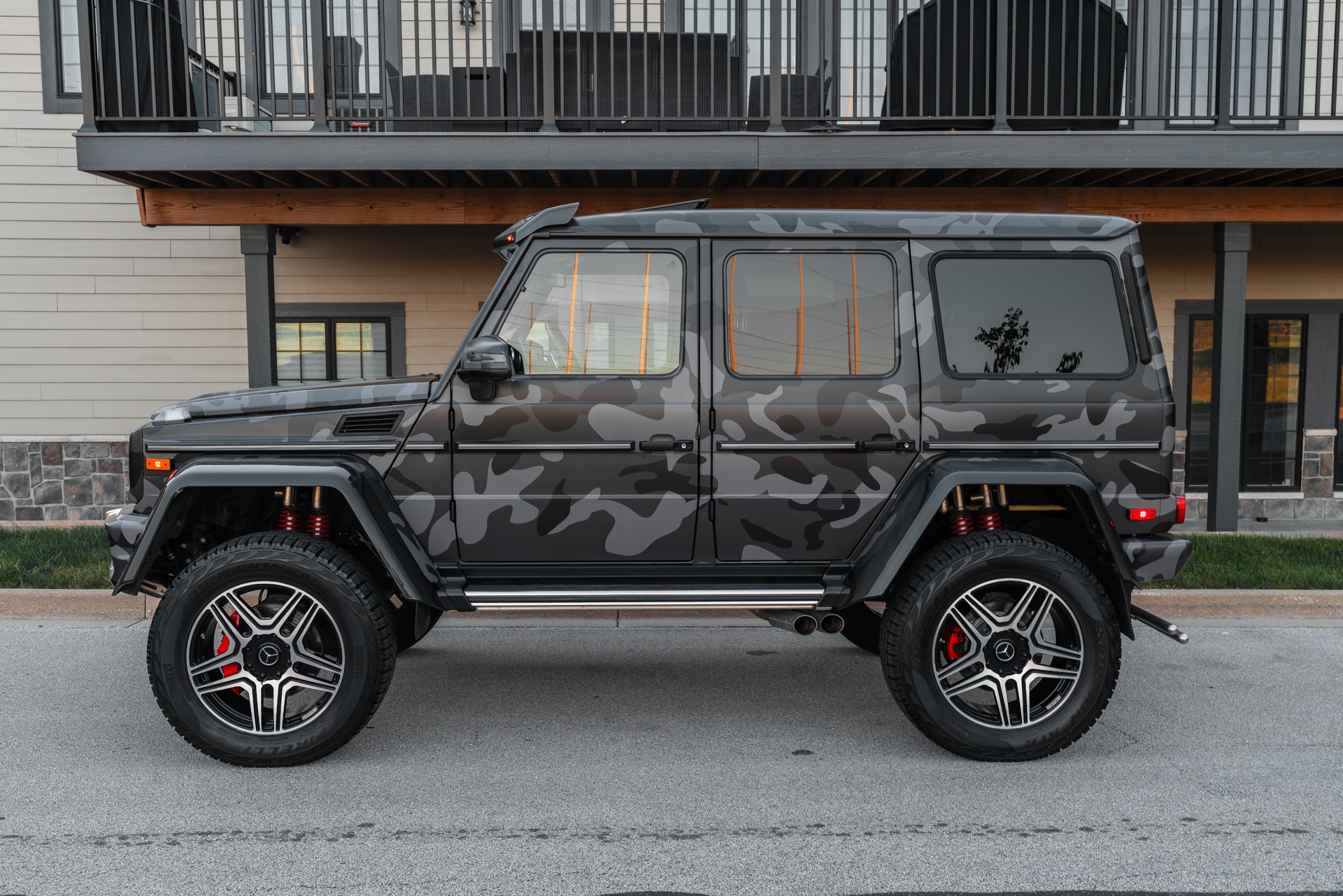 Used-2017-Mercedes-Benz-G550-4x4-Squared-SUV-LOW-Miles-Electric-Beam-Paint-Custom-Camo-Wrap-1-of-300