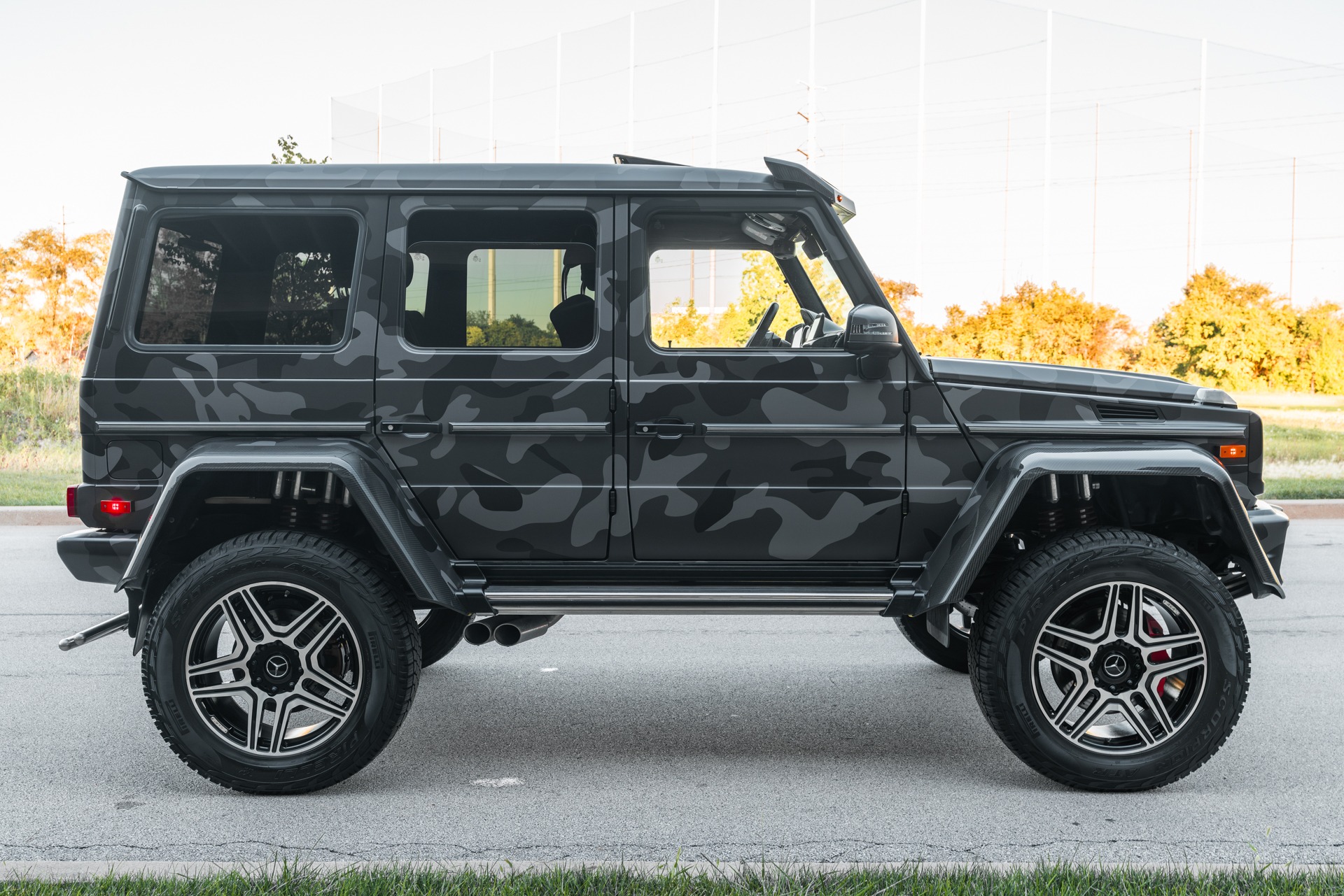 Used-2017-Mercedes-Benz-G550-4x4-Squared-SUV-LOW-Miles-Electric-Beam-Paint-Custom-Camo-Wrap-1-of-300