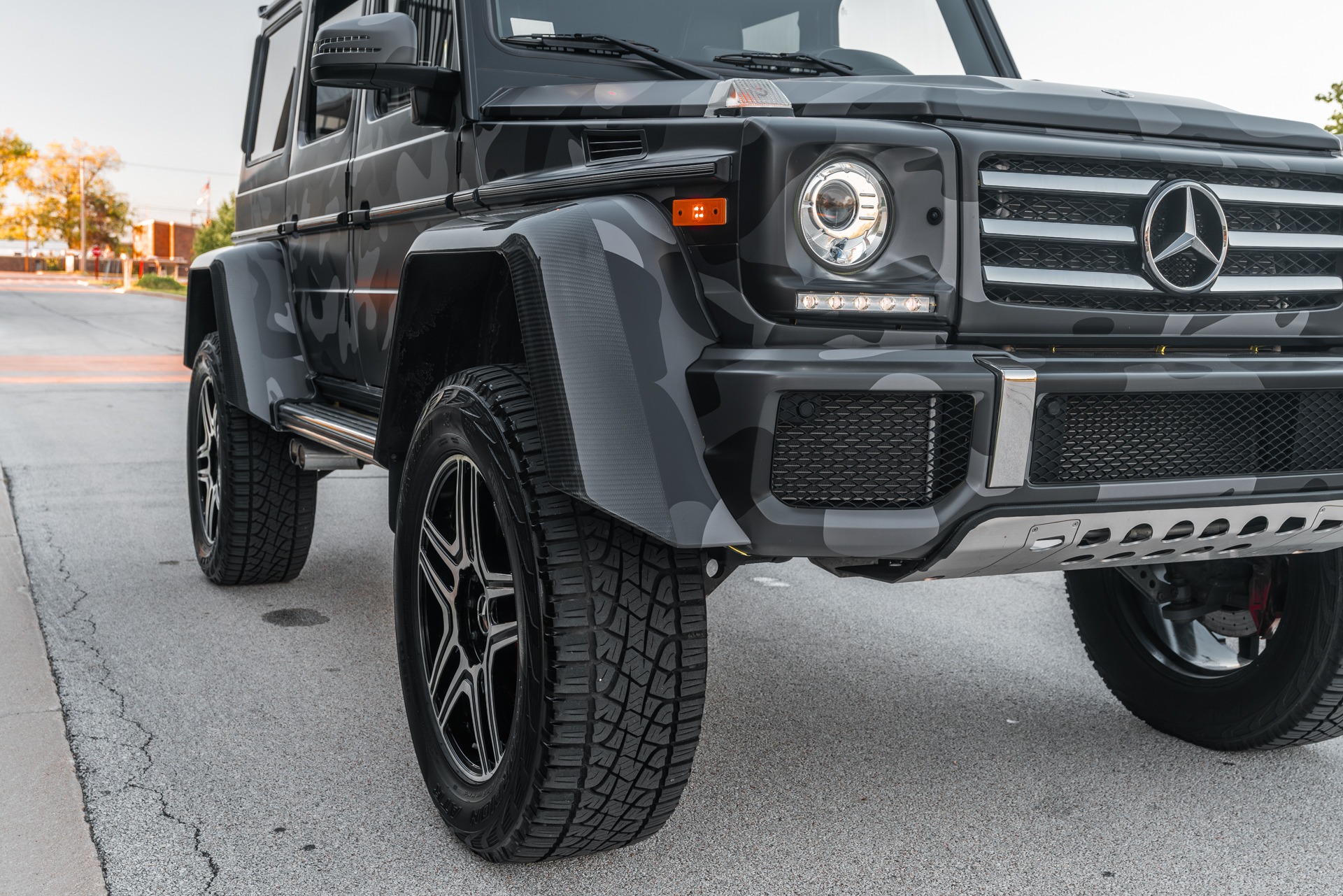 Used-2017-Mercedes-Benz-G550-4x4-Squared-SUV-LOW-Miles-Electric-Beam-Paint-Custom-Camo-Wrap-1-of-300