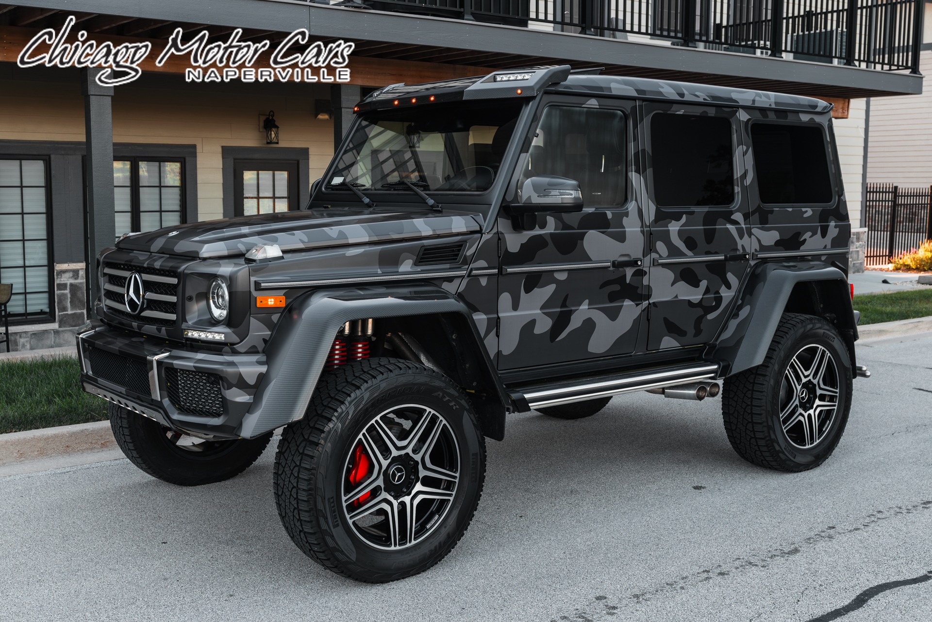 Used-2017-Mercedes-Benz-G550-4x4-Squared-SUV-LOW-Miles-Electric-Beam-Paint-Custom-Camo-Wrap-1-of-300