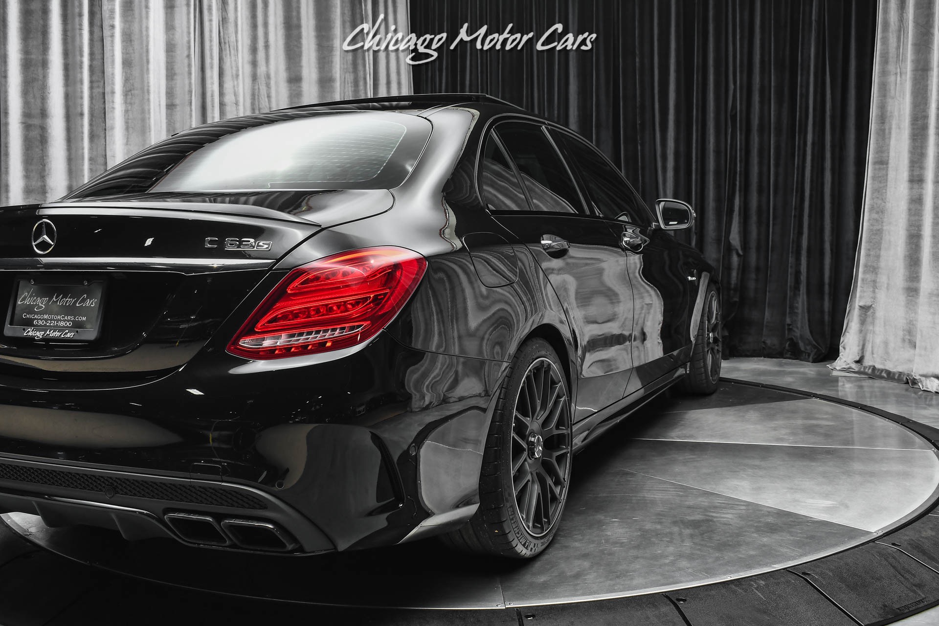 Used-2018-Mercedes-Benz-C63-S-AMG-Performance-Exhaust-Carbon-Fiber-RARE-Triple-Black