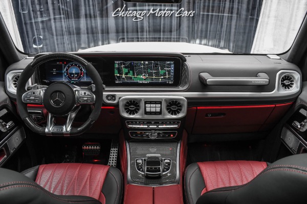 Used-2020-Mercedes-Benz-G63-AMG-G63-G-Manufaktur-Interior-Package-HOT-White-on-Red-Carbon-Fiber