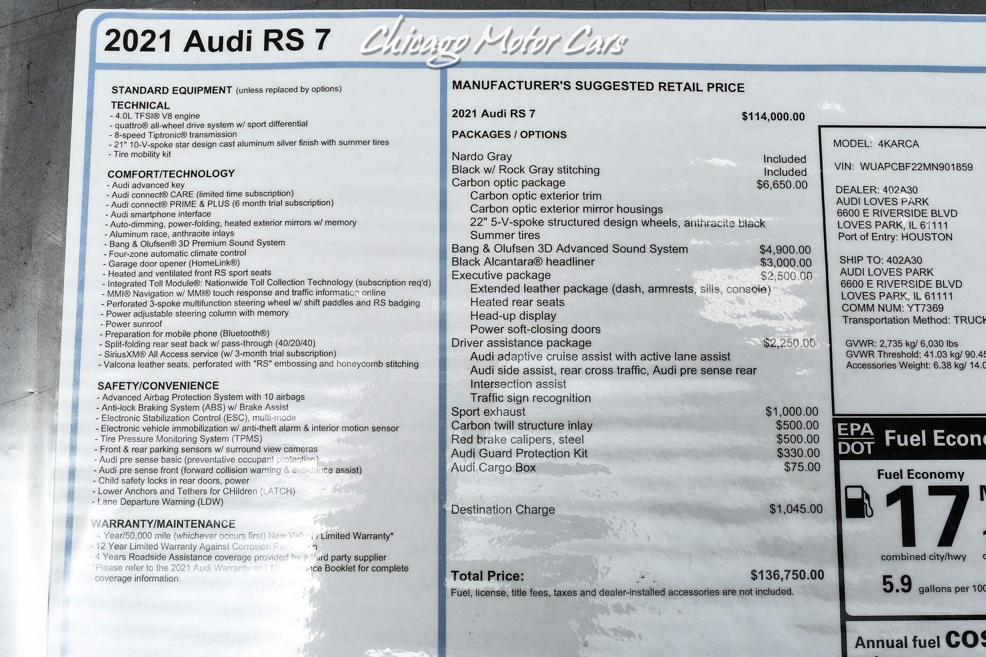 Used-2021-Audi-RS7-40T-Quattro-LOADED-wOPTIONS-CARBON-OPTIC-PKG-EXECUTIVE-PKG-B-O-AUDIO