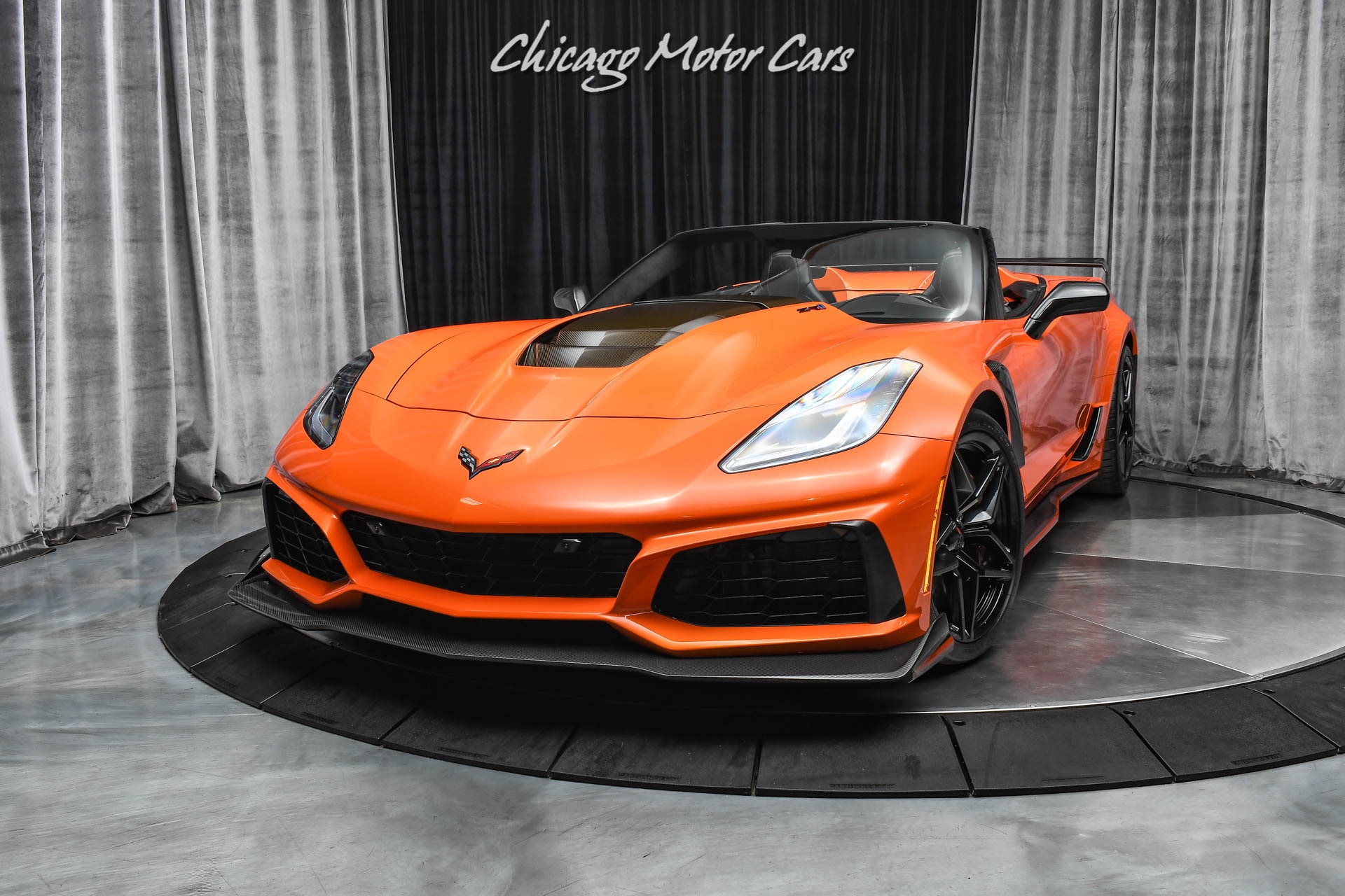 Used-2019-Chevrolet-Corvette-ZR1-Sebring-Orange-Convertible-Competition-Seats-Low-Miles-Loaded