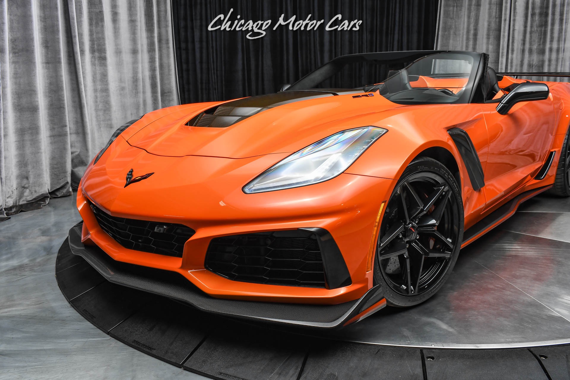 Used-2019-Chevrolet-Corvette-ZR1-Sebring-Orange-Convertible-Competition-Seats-Low-Miles-Loaded