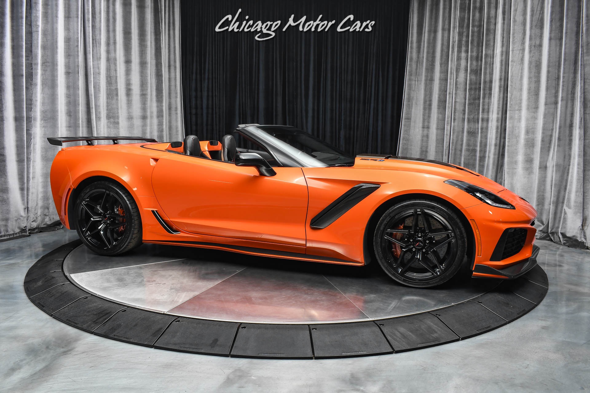 Used-2019-Chevrolet-Corvette-ZR1-Sebring-Orange-Convertible-Competition-Seats-Low-Miles-Loaded