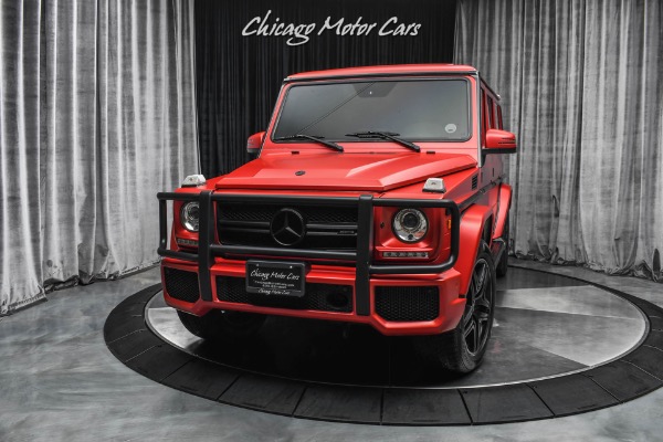 Used 2018 Mercedes-Benz G63 AMG 4Matic $153k+MSRP! Matte Red Exterior! Carbon Fiber! Serviced! for sale Sold at Chicago Motor Cars in West Chicago IL 60185 2