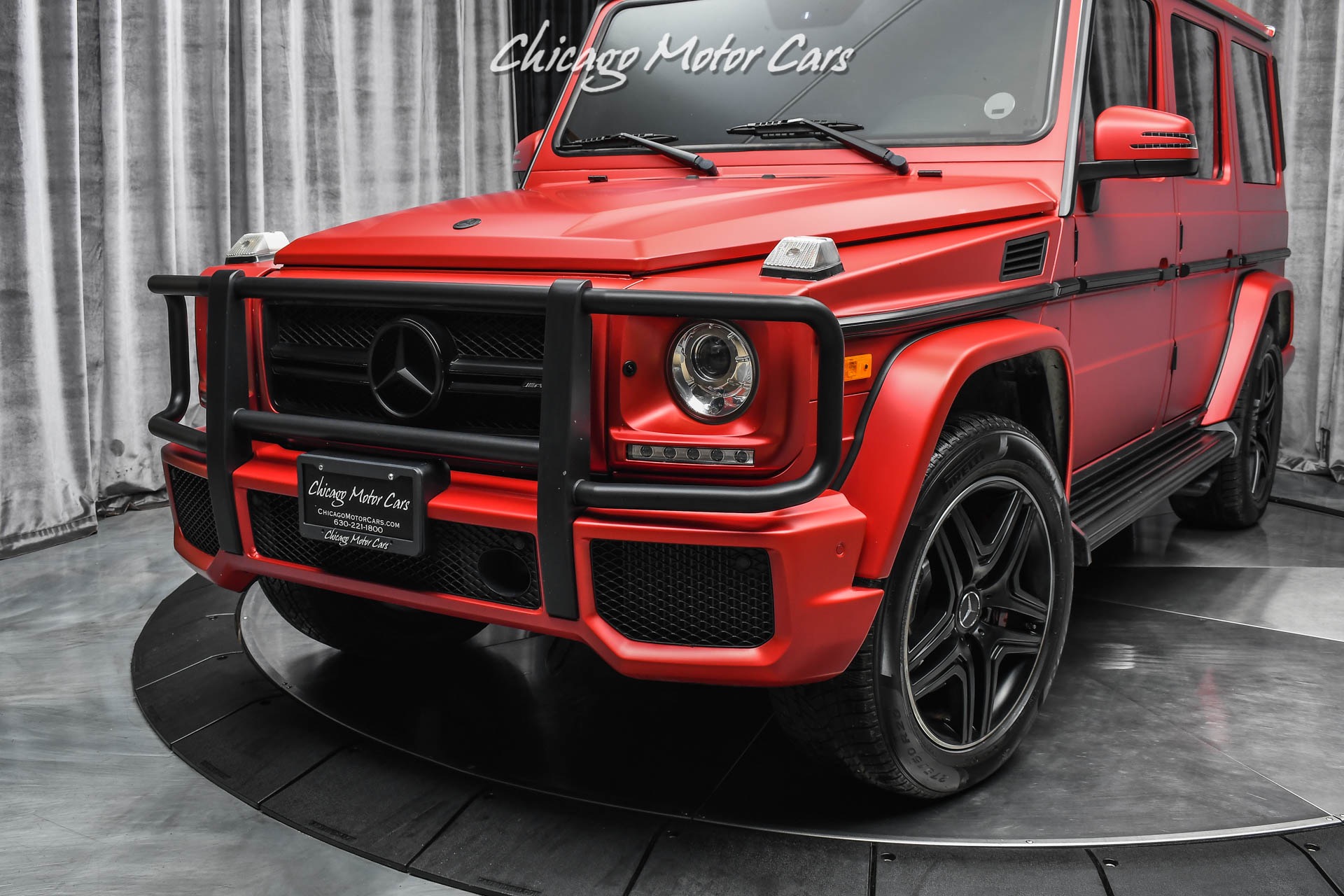 Used-2018-Mercedes-Benz-G63-AMG-4Matic-153kMSRP-Matte-Red-Exterior-Carbon-Fiber-Serviced