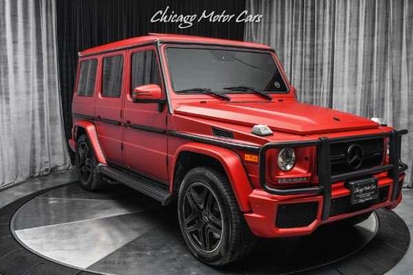 Used-2018-Mercedes-Benz-G63-AMG-4Matic-153kMSRP-Matte-Red-Exterior-Carbon-Fiber-Serviced