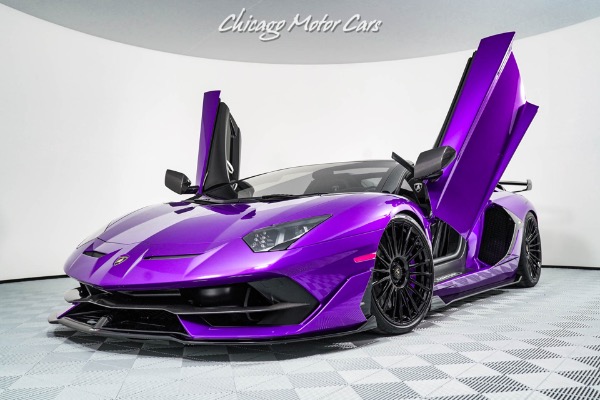 Used 2021 Lamborghini Aventador SVJ Roadster LP770-4 RARE Viola Pasifae! Tons of Carbon Fiber! for sale Sold at Chicago Motor Cars in West Chicago IL 60185 2
