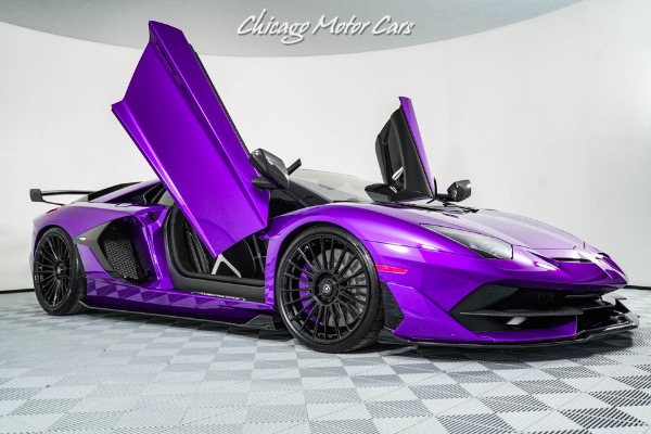 Used 2021 Lamborghini Aventador SVJ Roadster LP770-4 RARE Viola Pasifae! Tons of Carbon Fiber! for sale Sold at Chicago Motor Cars in West Chicago IL 60185 3